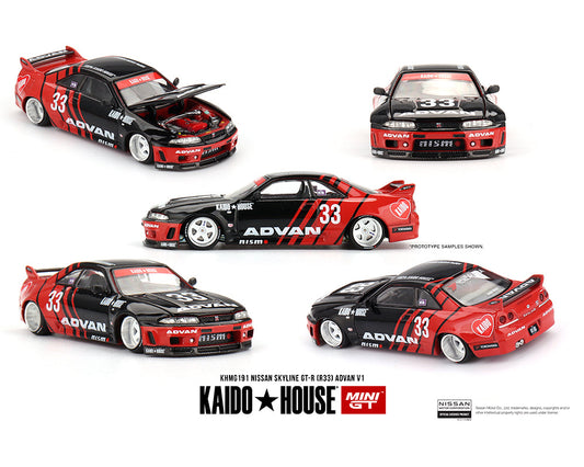 (Preorder) Kaido House 191 Nissan Skyline GT-R (R33) Kaido Works ADVAN