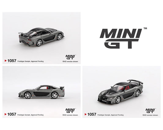(Preorder) Mini GT 1057 Mazda RX-7 VeilSide – Fortune Grey