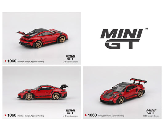 (Preorder) Mini GT 1060 Porsche 911 (992) GT3 RS Weissach Package – Guards Red