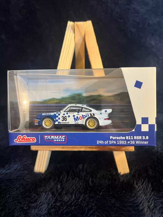 Schuco Tarmac Works Porsche 911 RSR 3.8 24h of SPA 1993 - Mobil1 Livery